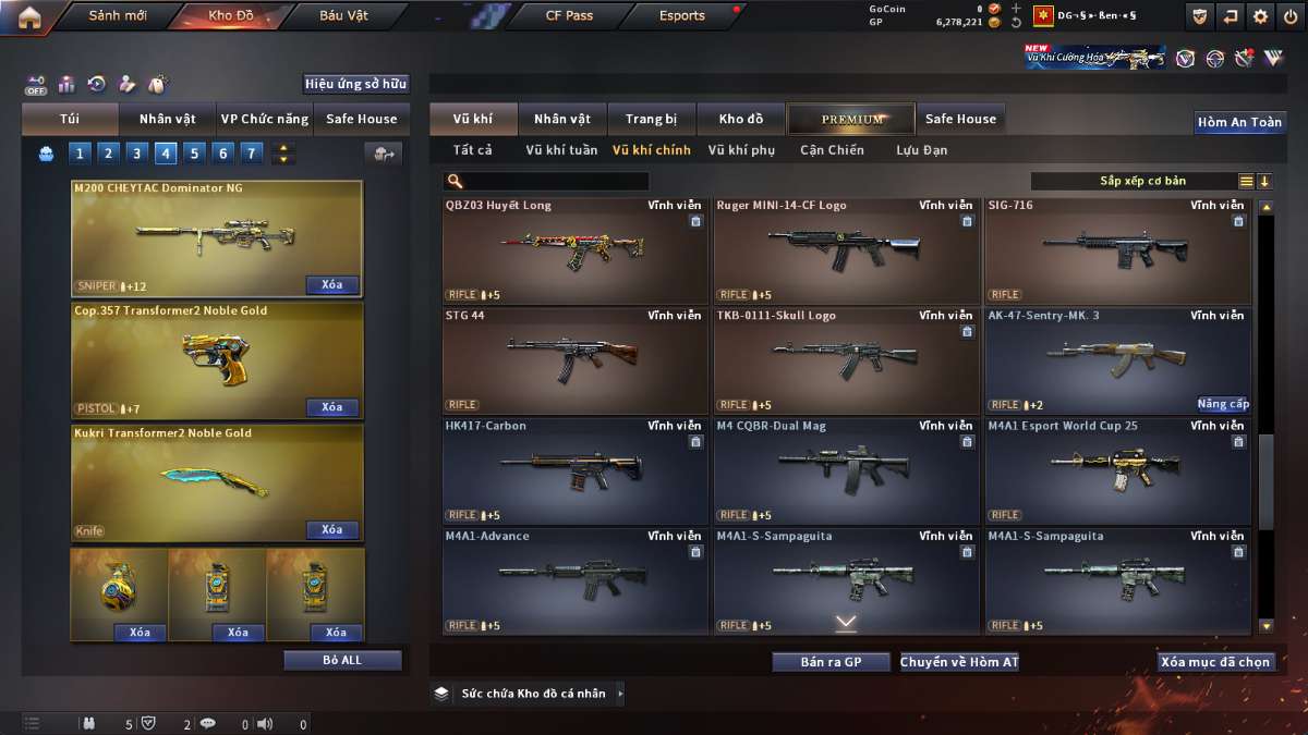 shop acc cf uy tin gia re